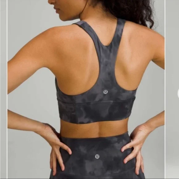 EUC Lululemon Diamond Dye Pitch Grey Graphite Grey Set. Size Top 8/Bottom 6 - Picture 9 of 11